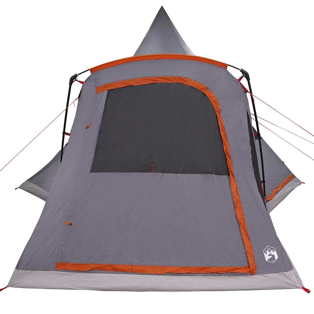 vidaXL Σκηνίτσα Teepee με στέγη Γκρι και Πορτοκαλί 545 x 450 x 295 εκ