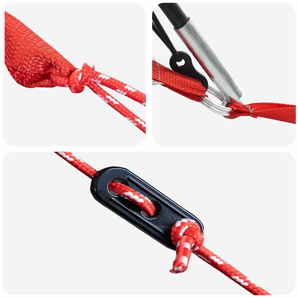 vidaXL Σκηνή τούνελ με στέγη Γκρι και Πορτοκαλί 710 x 460 x 245 εκ.