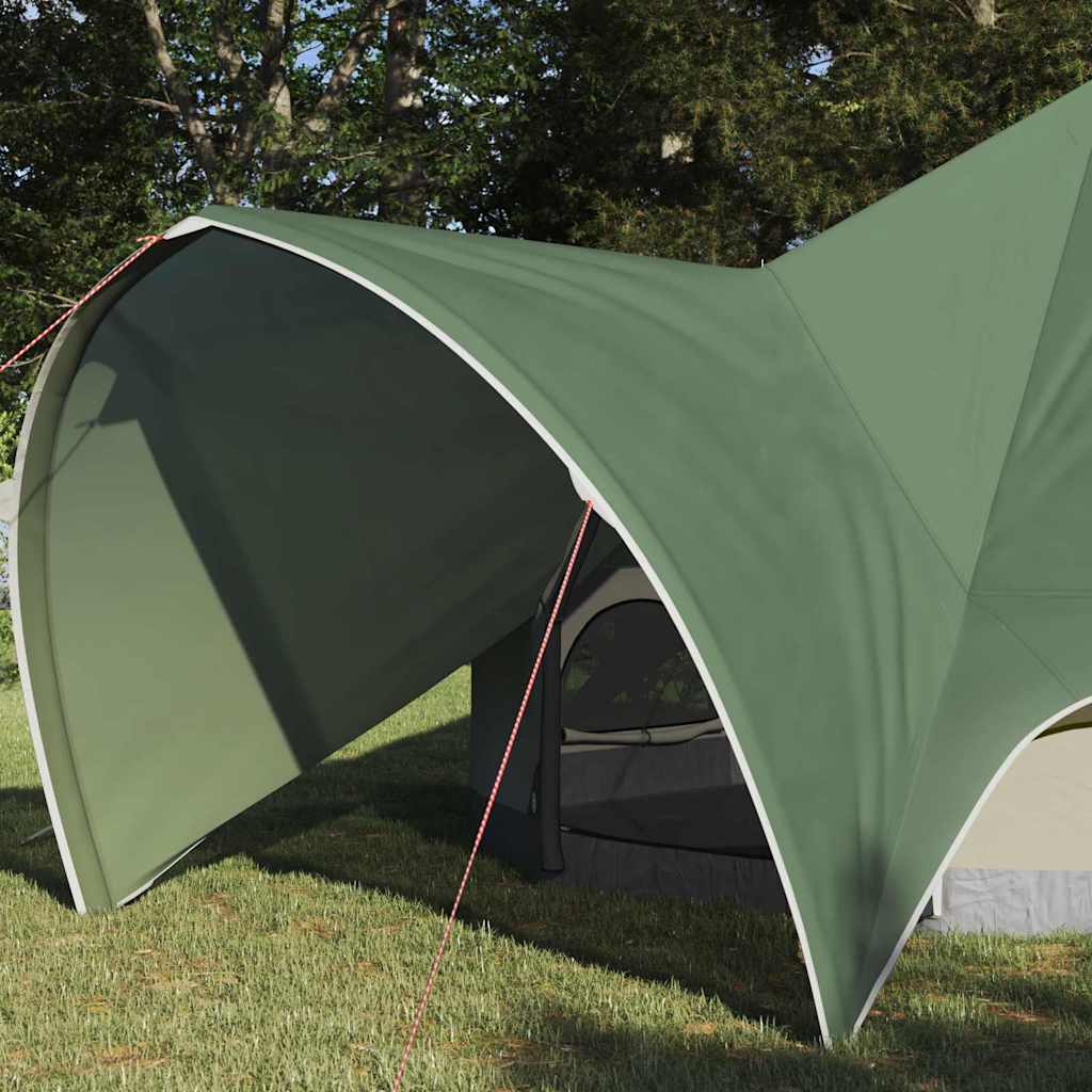 vidaXL Σκηνίτσα Teepee με στέγη Πράσινο και Γκρι 600 x 600 x 347 εκ