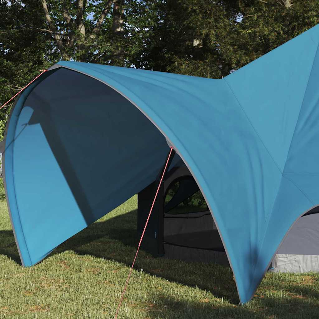 vidaXL Σκηνίτσα Teepee με στέγη Μπλε και Γκρι 600 x 600 x 347 εκ