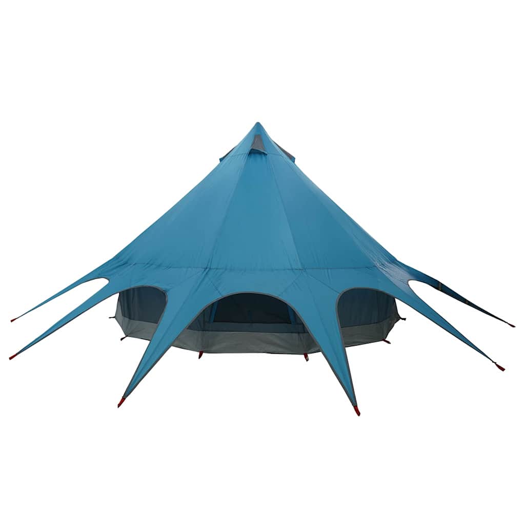 vidaXL Σκηνίτσα Teepee με στέγη Μπλε και Γκρι 600 x 600 x 347 εκ