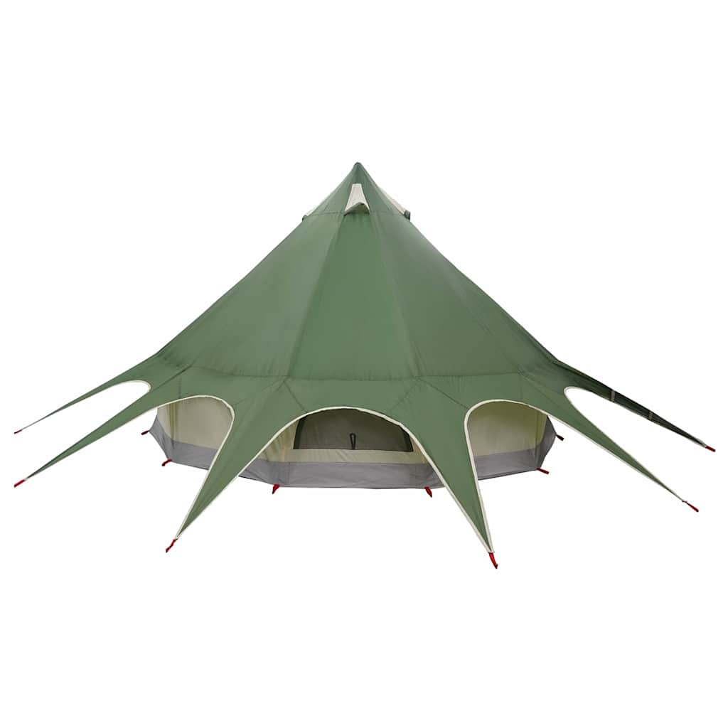vidaXL Σκηνίτσα Teepee με στέγη Πράσινο και Γκρι 600 x 600 x 347 εκ