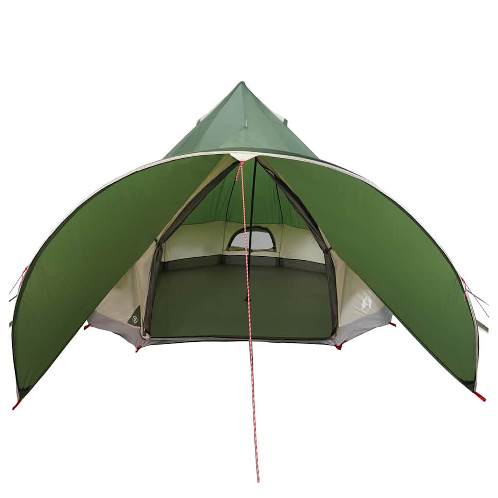 vidaXL Σκηνίτσα Teepee με στέγη Πράσινο και Γκρι 600 x 600 x 347 εκ