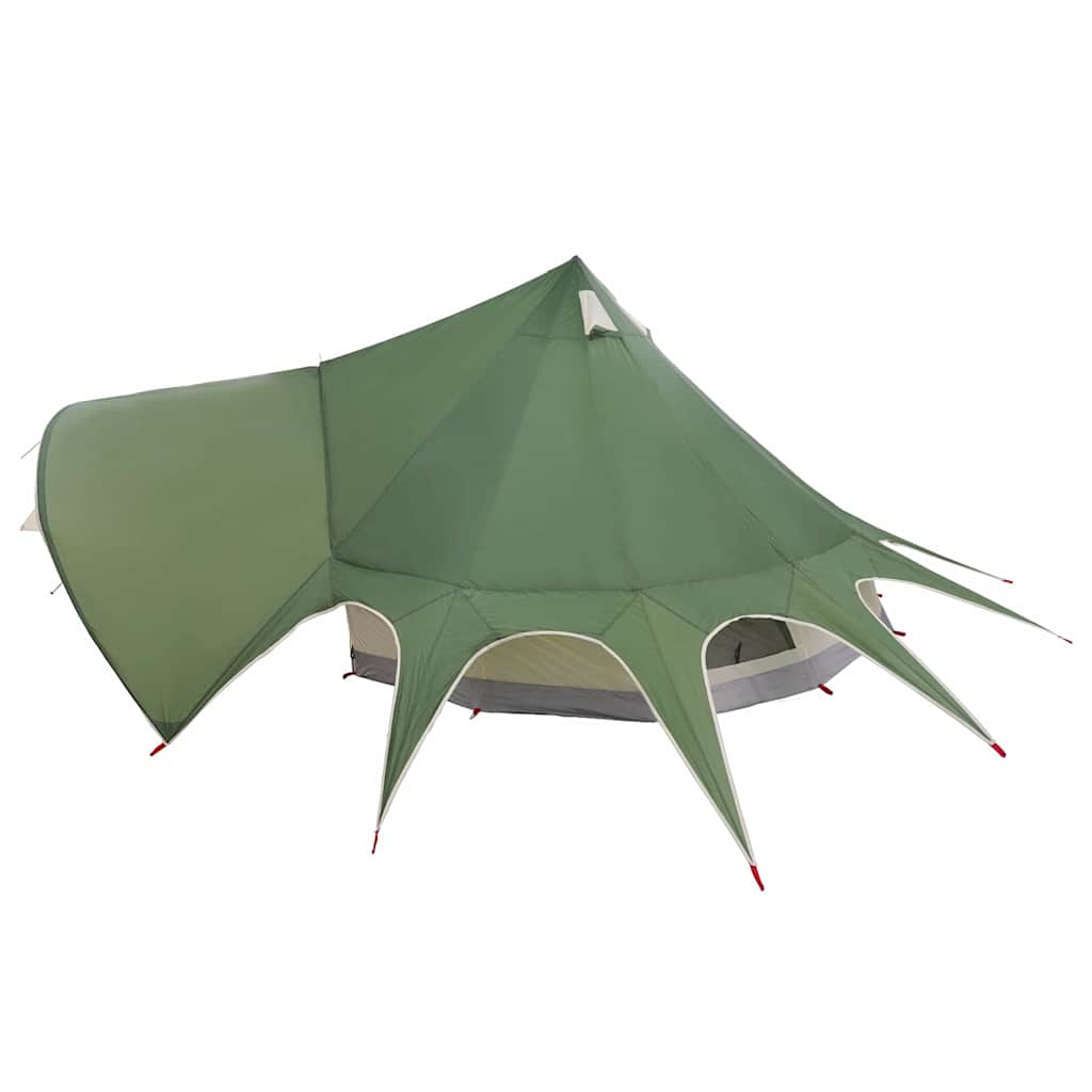 vidaXL Σκηνίτσα Teepee με στέγη Πράσινο και Γκρι 600 x 600 x 347 εκ