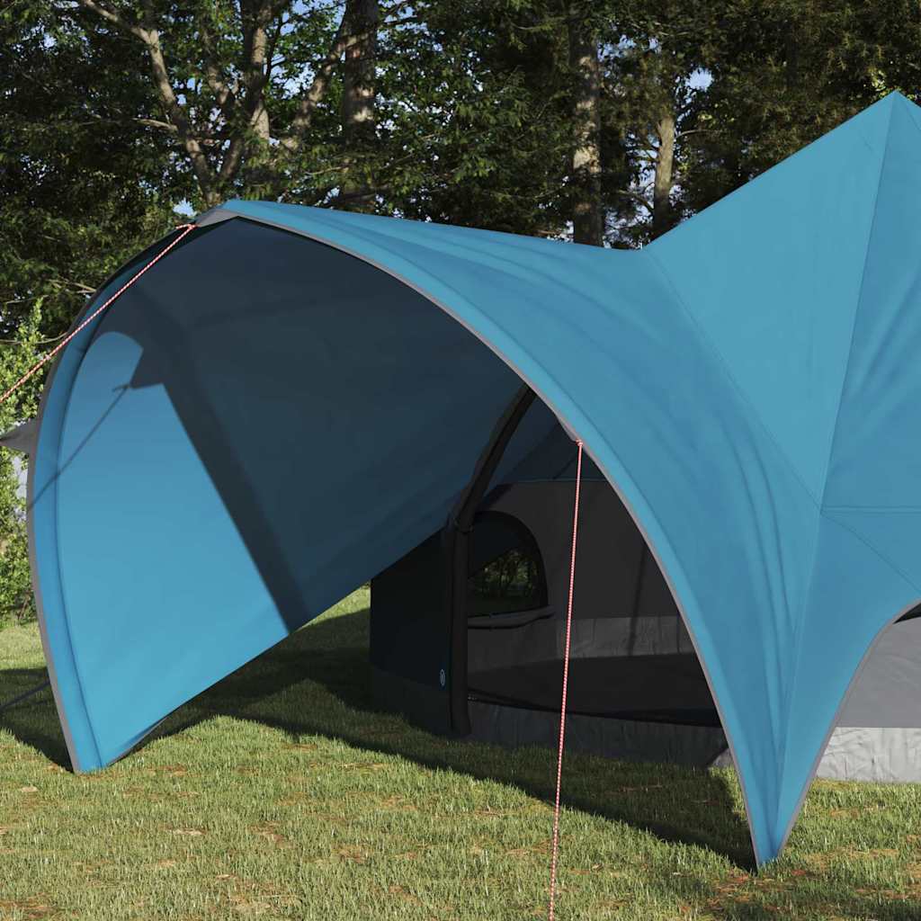 vidaXL Σκηνίτσα Teepee με στέγη Μπλε και Γκρι 600 x 600 x 347 εκ