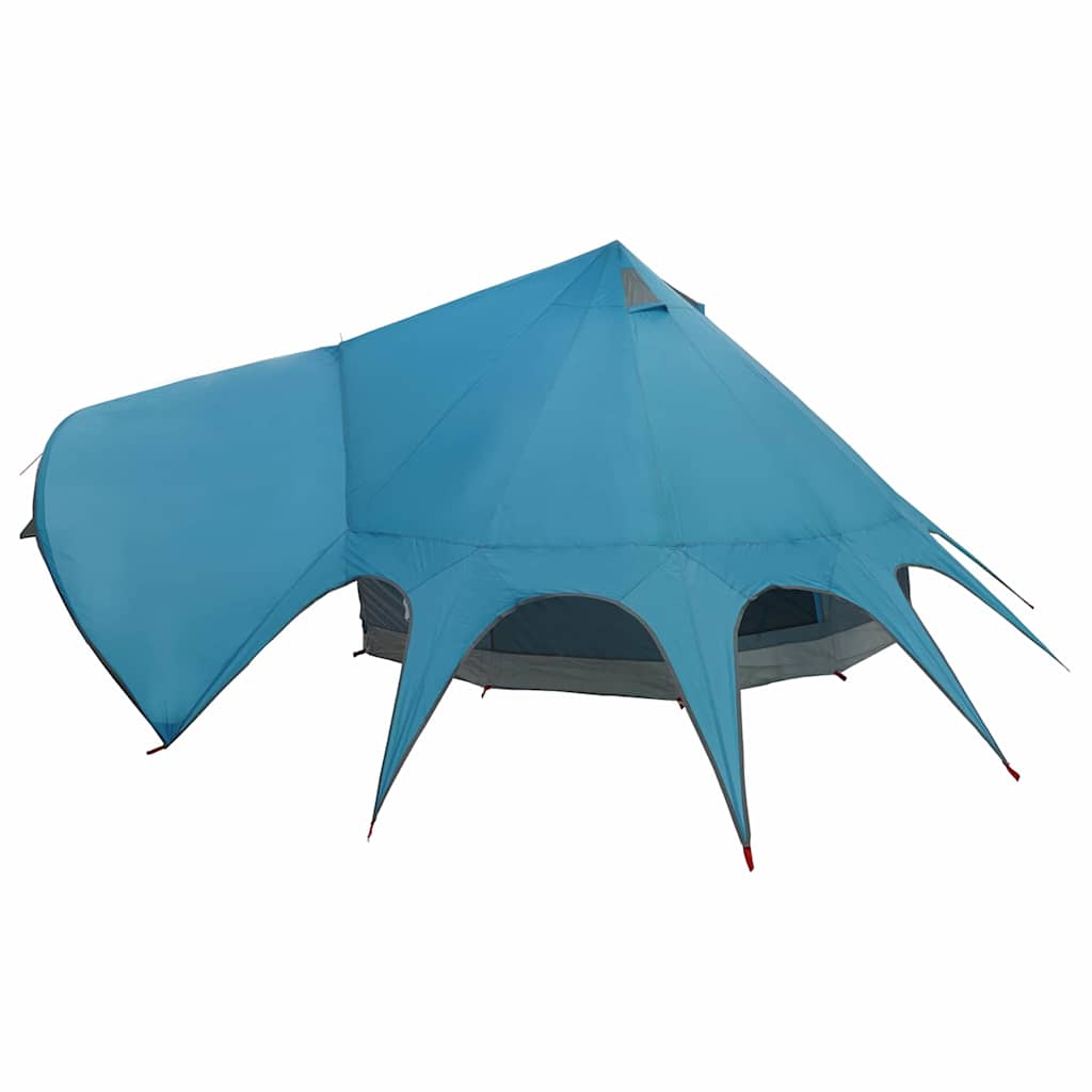 vidaXL Σκηνίτσα Teepee με στέγη Μπλε και Γκρι 600 x 600 x 347 εκ