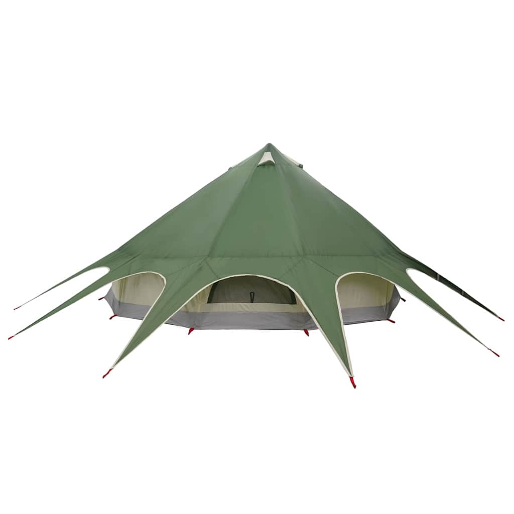 vidaXL Σκηνίτσα Teepee με στέγη Πράσινο και Γκρι 600 x 600 x 347 εκ