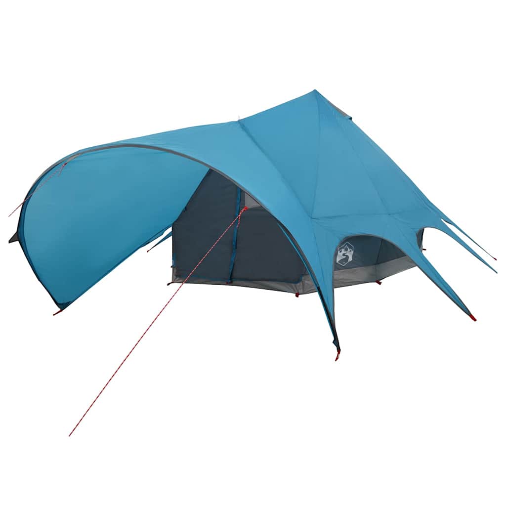 vidaXL Σκηνίτσα Teepee με στέγη Μπλε και Γκρι 600 x 600 x 347 εκ