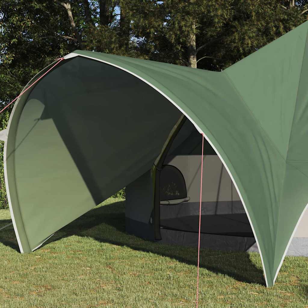 vidaXL Σκηνίτσα Teepee με στέγη Πράσινο και Γκρι 600 x 600 x 347 εκ