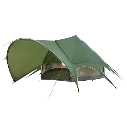 vidaXL Σκηνίτσα Teepee με στέγη Πράσινο και Γκρι 600 x 600 x 347 εκ