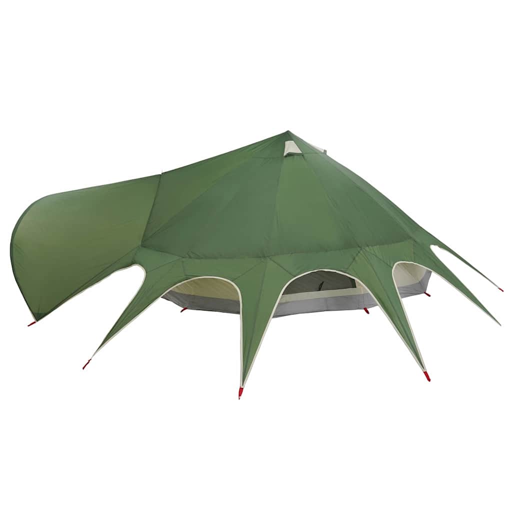 vidaXL Σκηνίτσα Teepee με στέγη Πράσινο και Γκρι 600 x 600 x 347 εκ