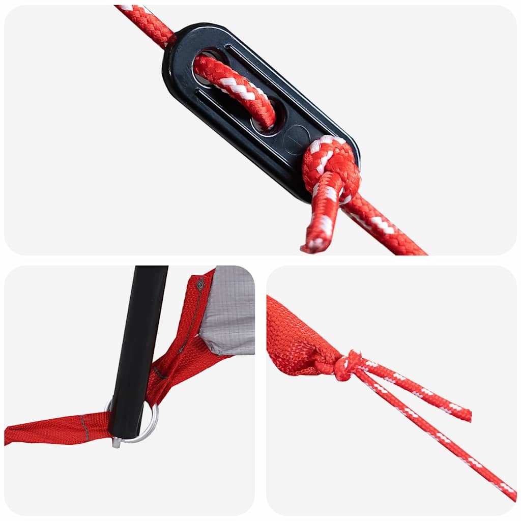 vidaXL Οικογενειακή Σκηνή Γκρι και Πορτοκαλί 760 x 645 x 230 εκ.