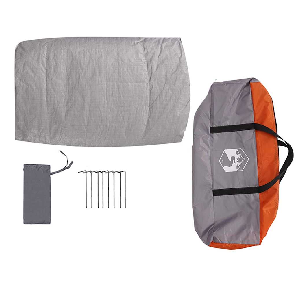 vidaXL Εσωτερική σκηνή με στέγη Γκρι και Πορτοκαλί 300 x 300 x 250 εκ.