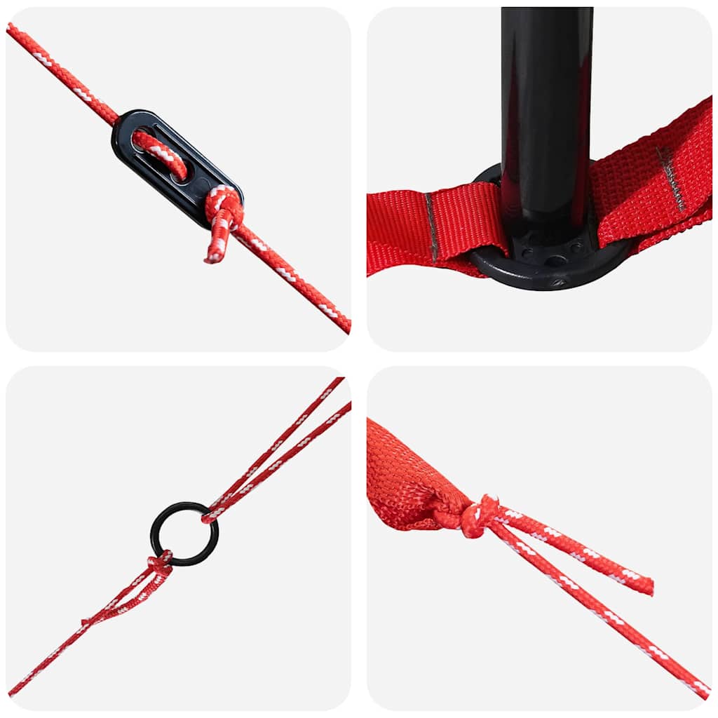 vidaXL Σκηνίτσα Teepee με στέγη Πράσινο και Λευκό 490 x 410 x 210 εκ.