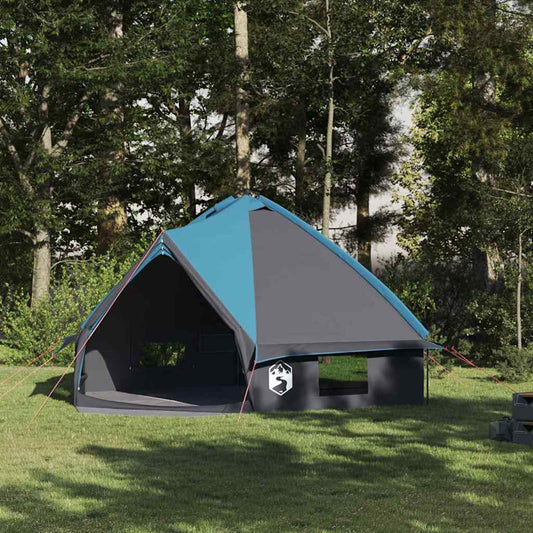vidaXL Σκηνίτσα Teepee με στέγη Μπλε και Γκρι 490 x 410 x 210 εκ.