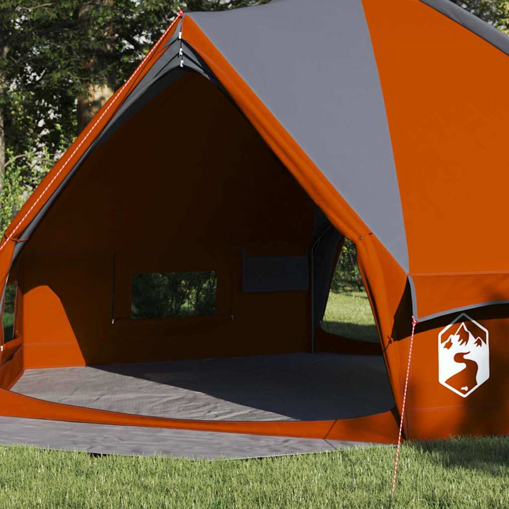 vidaXL Σκηνίτσα Teepee με στέγη Γκρι και Πορτοκαλί 490 x 410 x 210 εκ.