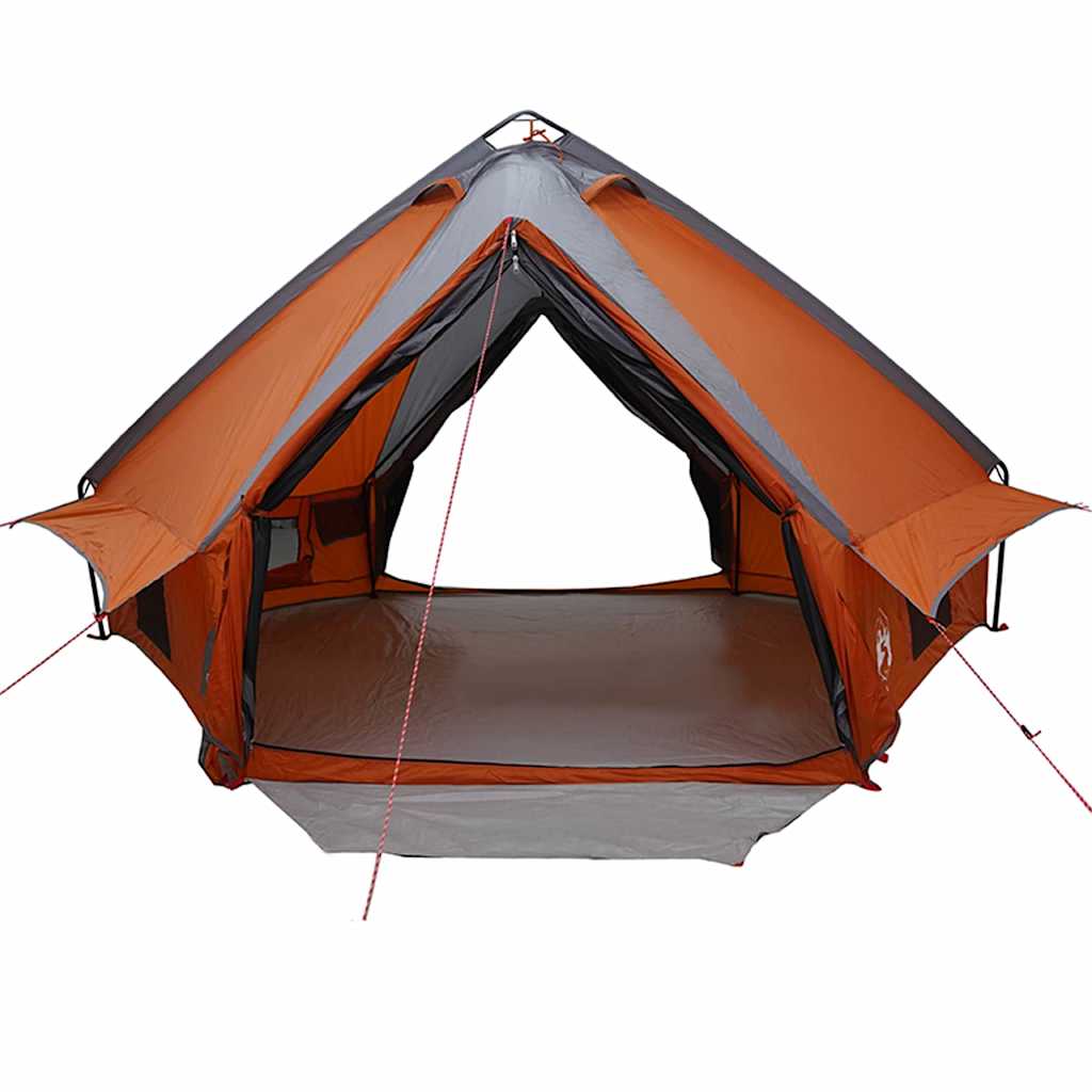 vidaXL Σκηνίτσα Teepee με στέγη Γκρι και Πορτοκαλί 490 x 410 x 210 εκ.