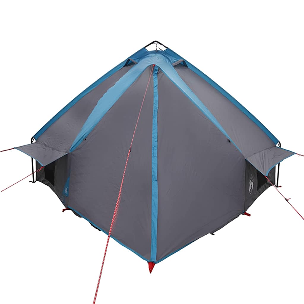 vidaXL Σκηνίτσα Teepee με στέγη Μπλε και Γκρι 490 x 410 x 210 εκ.