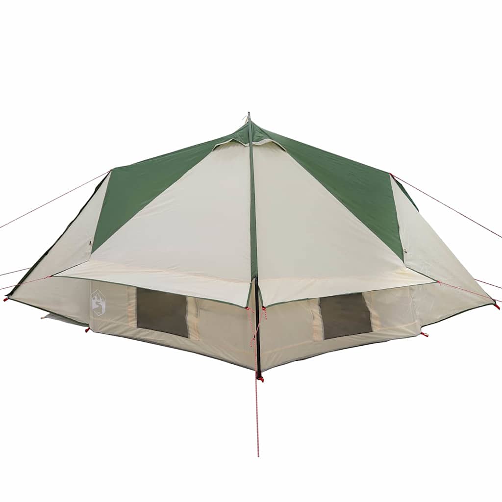 vidaXL Σκηνίτσα Teepee με στέγη Πράσινο και Γκρι 490 x 410 x 210 εκ.