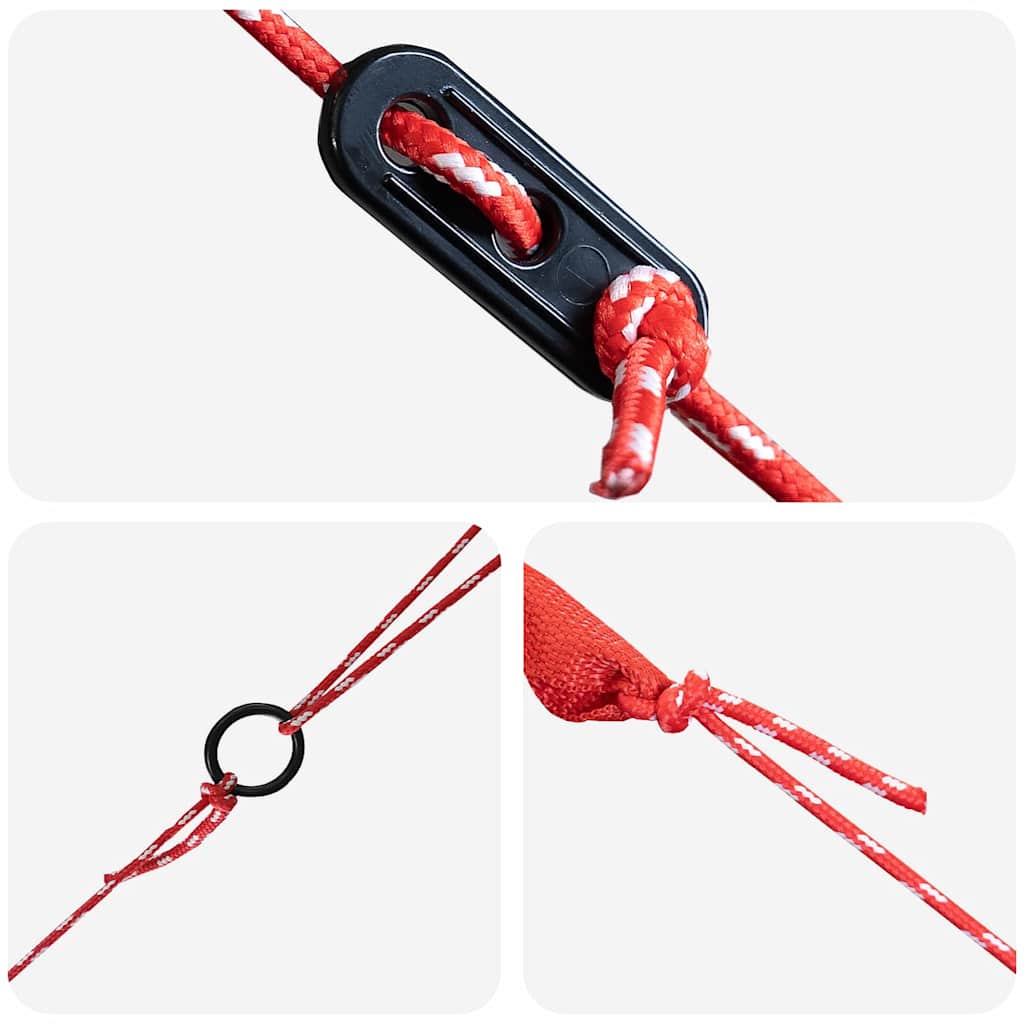 vidaXL Σκηνίτσα Teepee με στέγη Γκρι και Πορτοκαλί 490 x 410 x 210 εκ.