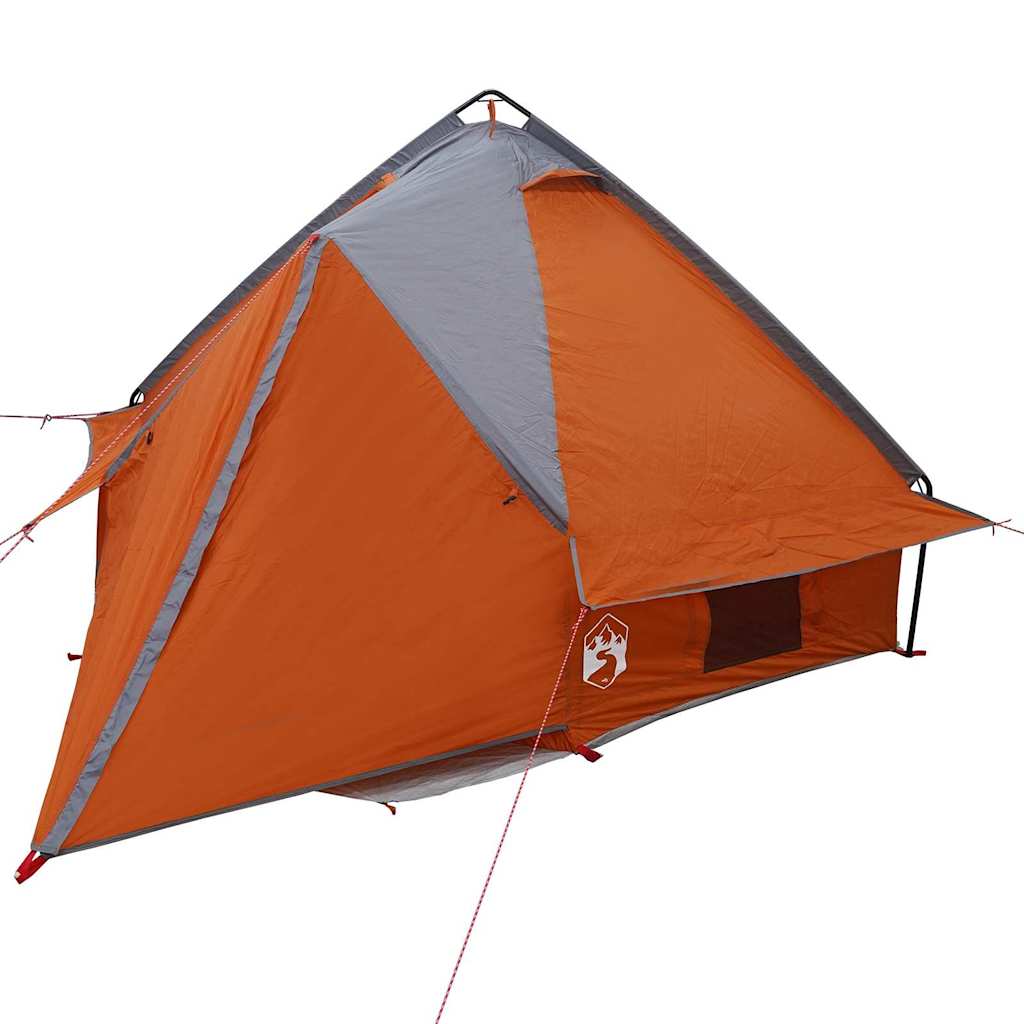 vidaXL Σκηνίτσα Teepee με στέγη Γκρι και Πορτοκαλί 490 x 410 x 210 εκ.
