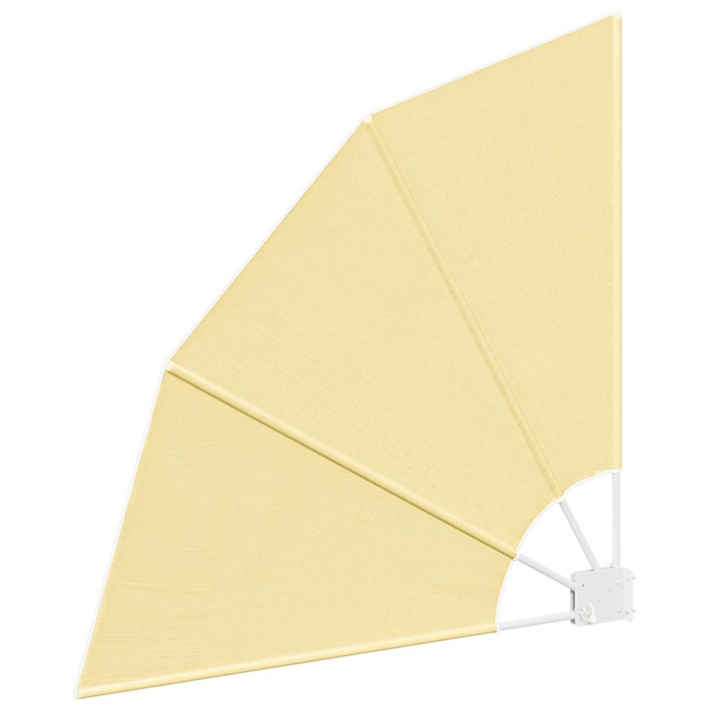 vidaXL Αδιάφανο σκίαστρο μπαλκονιού Άμμος 115 x 115 εκ Πολυεστέρας