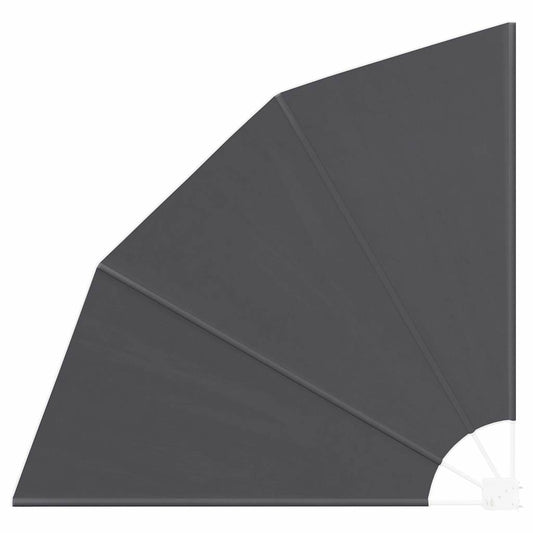 vidaXL Αδιάφανο σκίαστρο μπαλκονιού 140 x 140 cm Πολυεστέρας Μαύρο