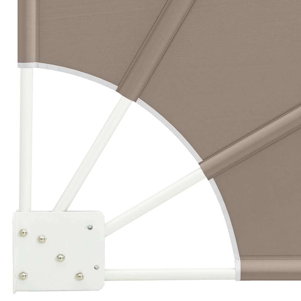 vidaXL Αδιάφανο σκίαστρο μπαλκονιού Taupe 140 x 140 cm Πολυεστέρας