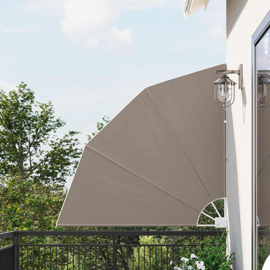 vidaXL Αδιάφανο σκίαστρο μπαλκονιού Taupe 140 x 140 cm Πολυεστέρας