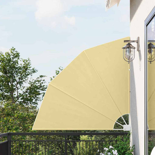vidaXL Αδιάφανο σκίαστρο μπαλκονιού 140 x 140 cm Πολυεστέρας Άμμος