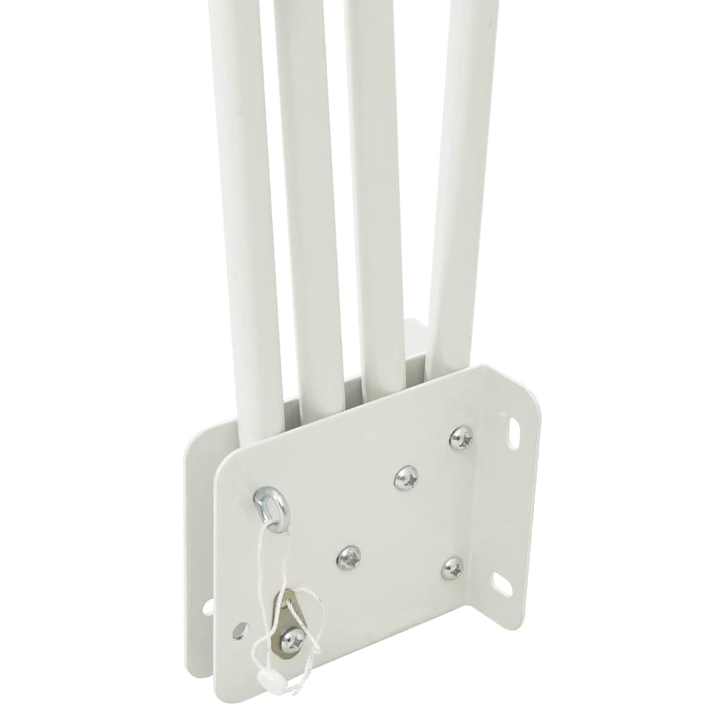 vidaXL Αδιάφανο σκίαστρο μπαλκονιού Λευκό 140 x 140 cm Πολυεστέρας