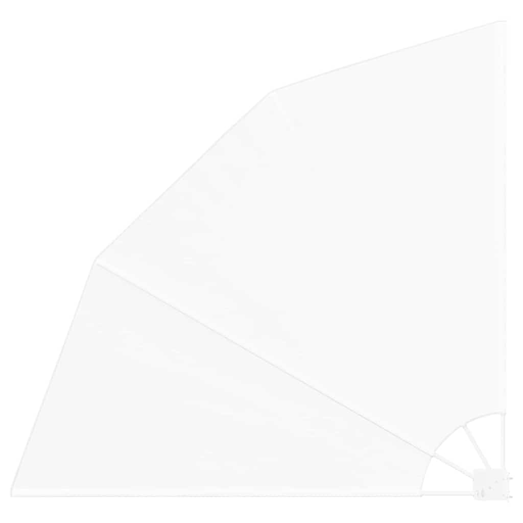 vidaXL Αδιάφανο σκίαστρο μπαλκονιού Λευκό 140 x 140 cm Πολυεστέρας