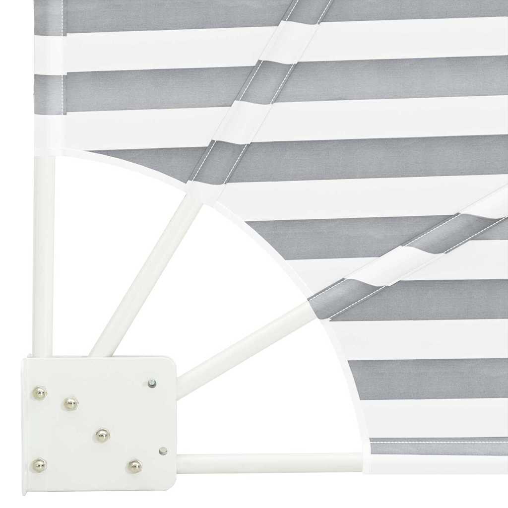 vidaXL Αδιάφανο σκίαστρο μπαλκονιού Γκρι και Λευκό 140 x 140 cm