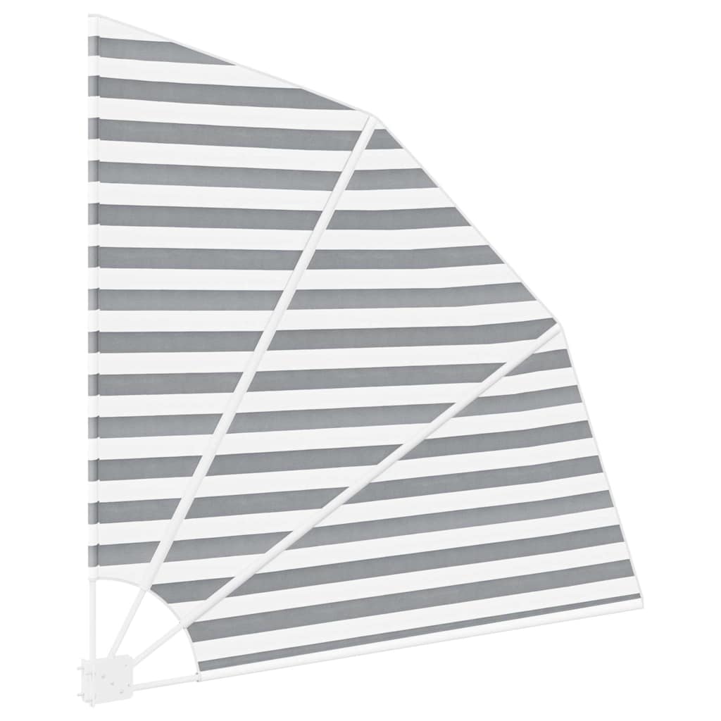 vidaXL Αδιάφανο σκίαστρο μπαλκονιού Γκρι και Λευκό 140 x 140 cm