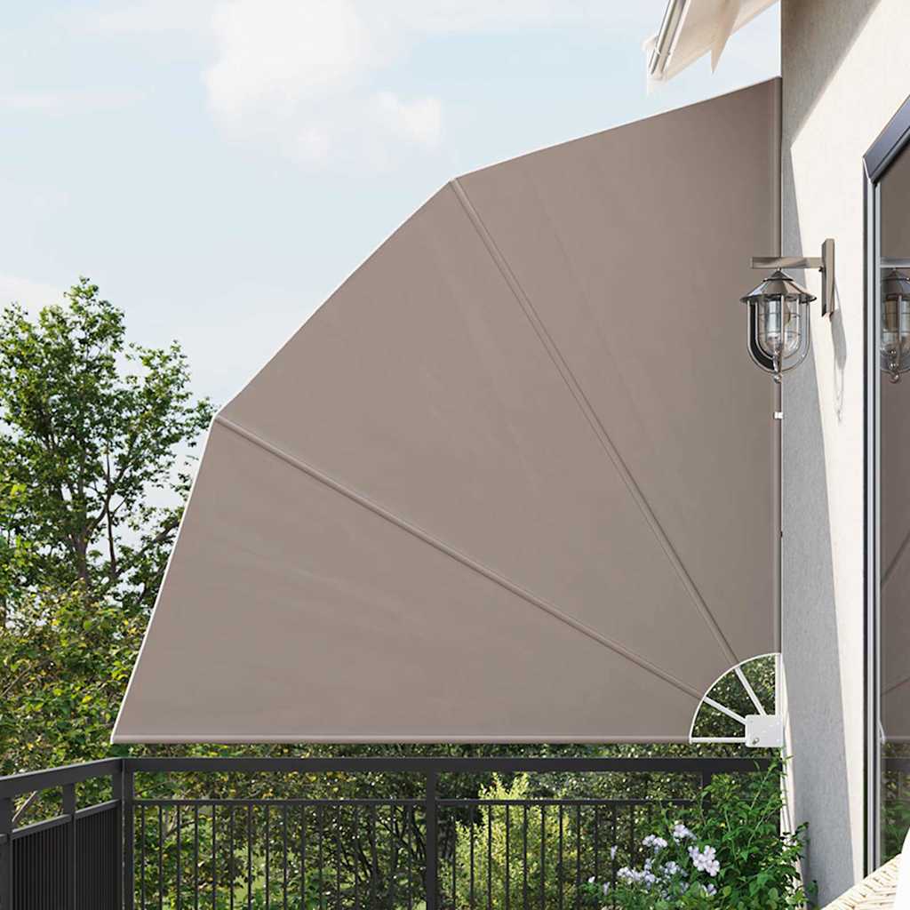 vidaXL Αδιάφανο σκίαστρο μπαλκονιού Taupe 210 x 210 cm Πολυεστέρας