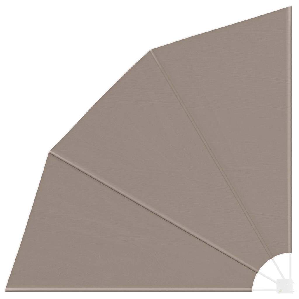 vidaXL Αδιάφανο σκίαστρο μπαλκονιού Taupe 210 x 210 cm Πολυεστέρας
