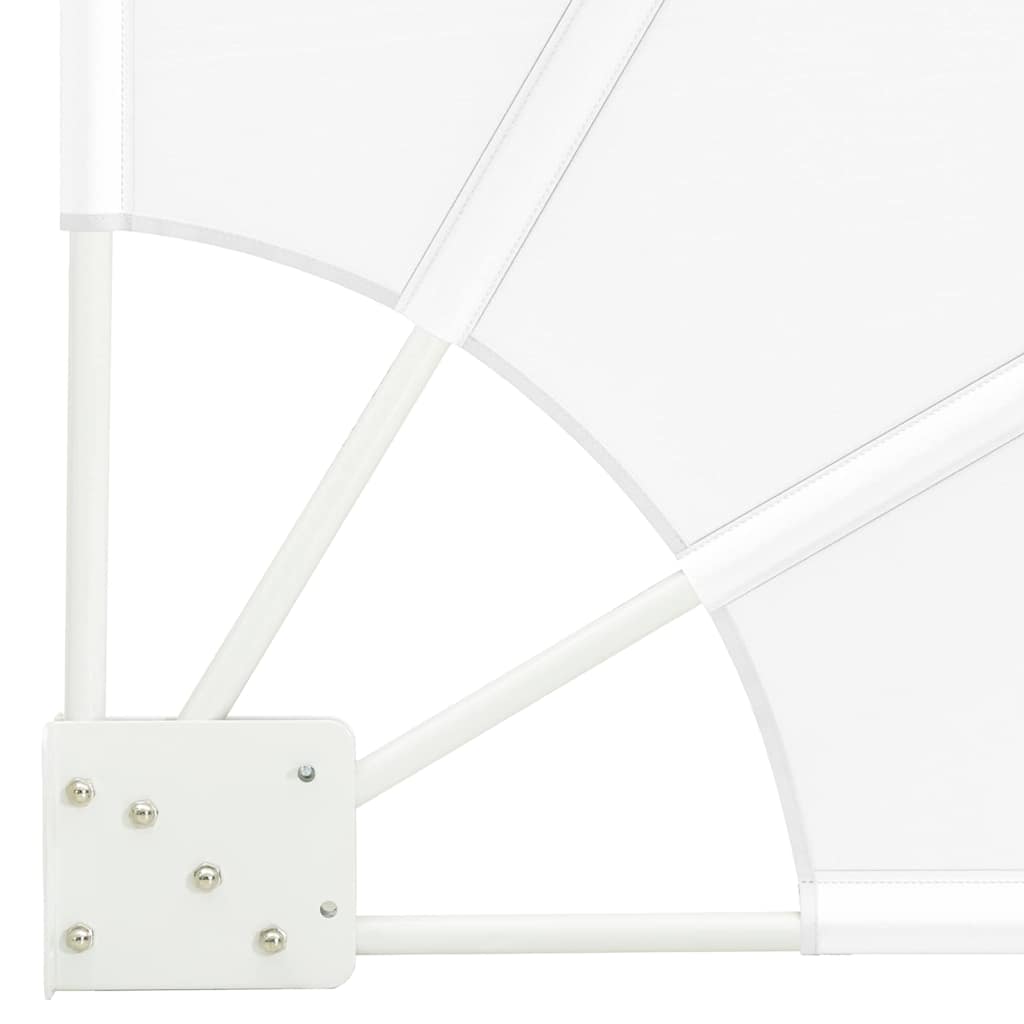 vidaXL Αδιάφανο σκίαστρο μπαλκονιού Λευκό 210 x 210 cm Πολυεστέρας