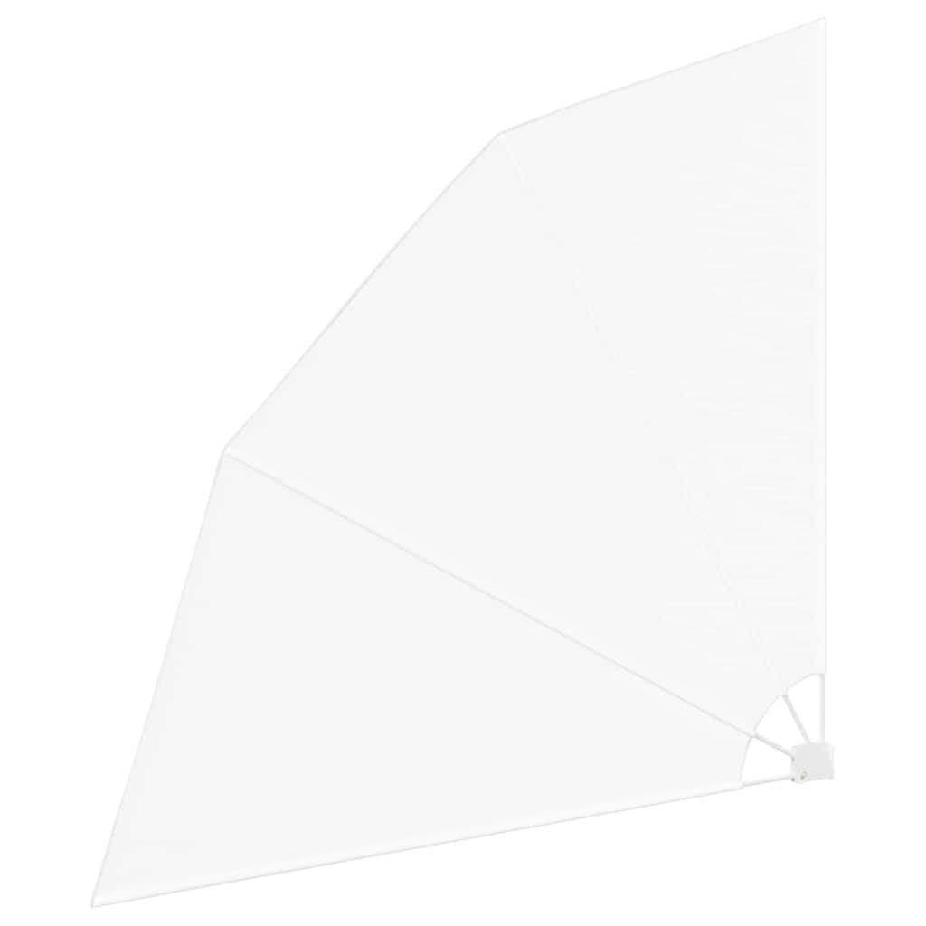 vidaXL Αδιάφανο σκίαστρο μπαλκονιού Λευκό 210 x 210 cm Πολυεστέρας