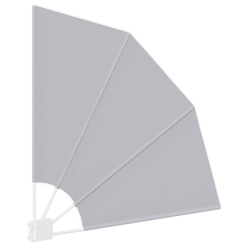 vidaXL Αδιάφανο σκίαστρο μπαλκονιού Γκρι 115 x 115 εκ Πολυεστέρας