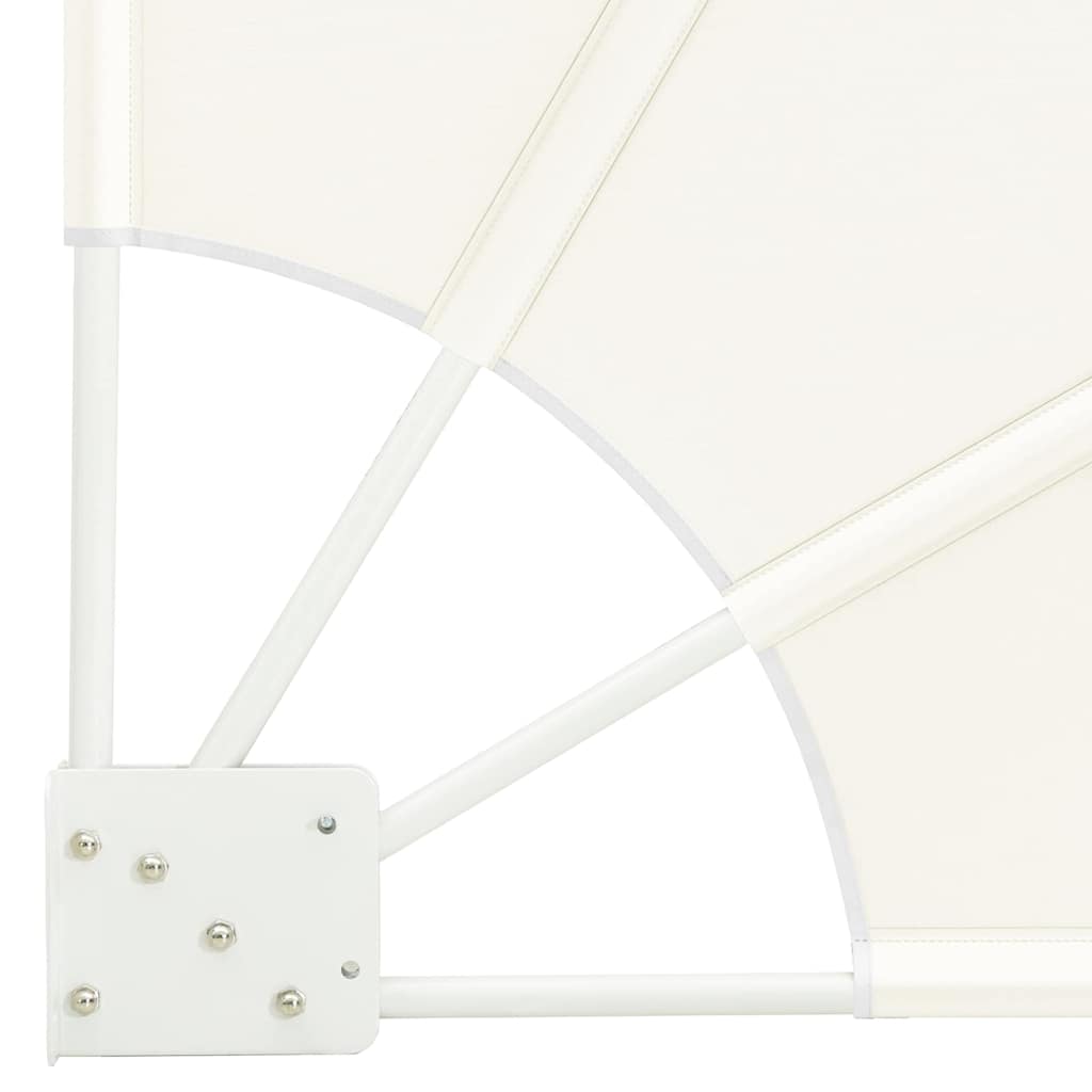 vidaXL Αδιάφανο σκίαστρο μπαλκονιού Κρεμ 160 x 160 cm Πολυεστέρας