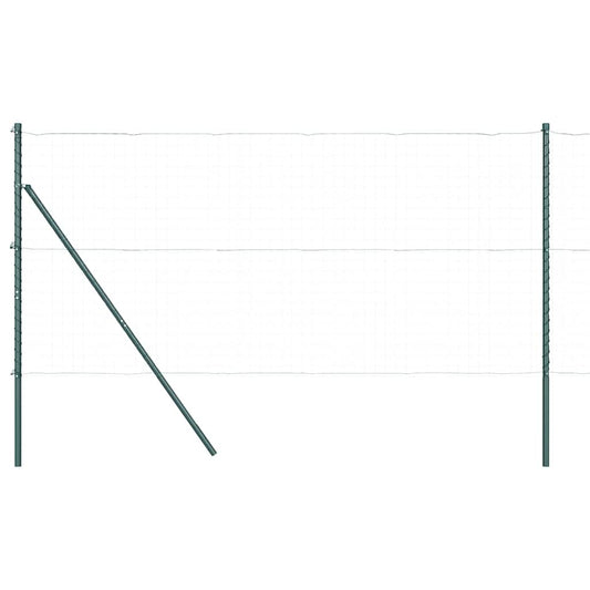 vidaXL Πό posts φράχτη 7 pcs Πράσινο Ø32mm 200 εκ