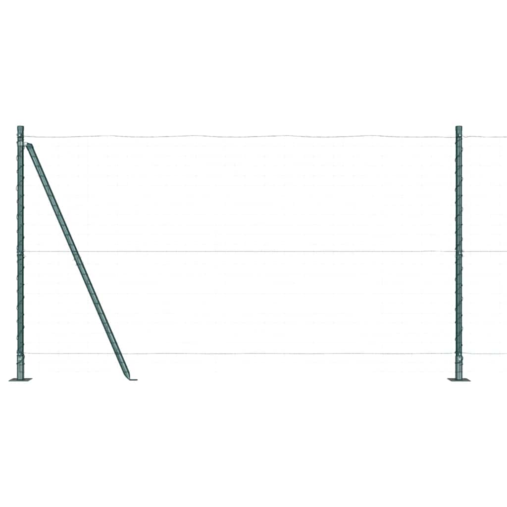 vidaXL Πό posts φράχτη 7 pcs Πράσινο Ø32mm 150 εκ