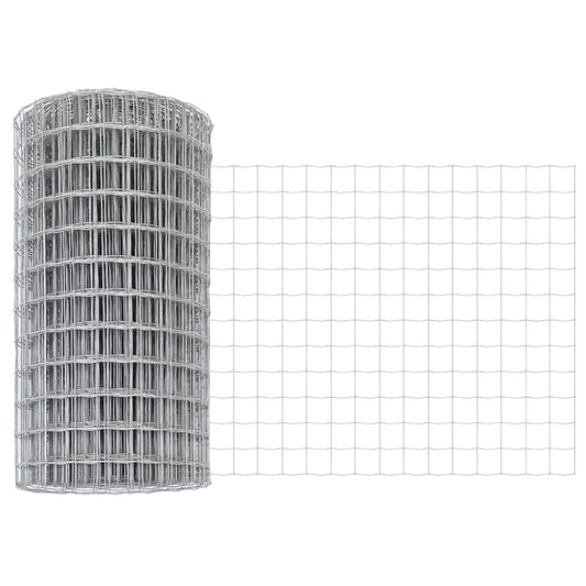 vidaXL Euro Fence 0.8x10 μ Γαλβανισμένος Χάλυβας