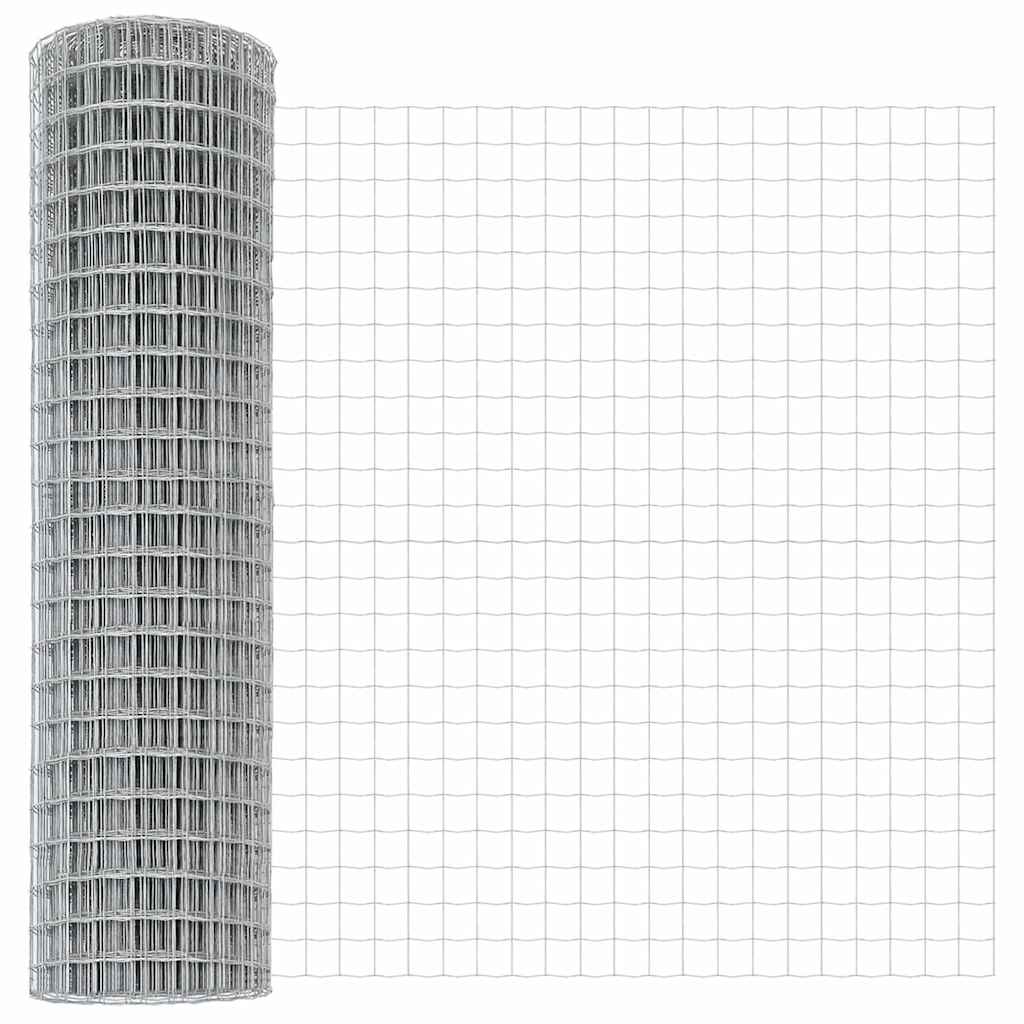 vidaXL Euro Fence 1x10 μ Γαλβανισμένο Ατσάλι