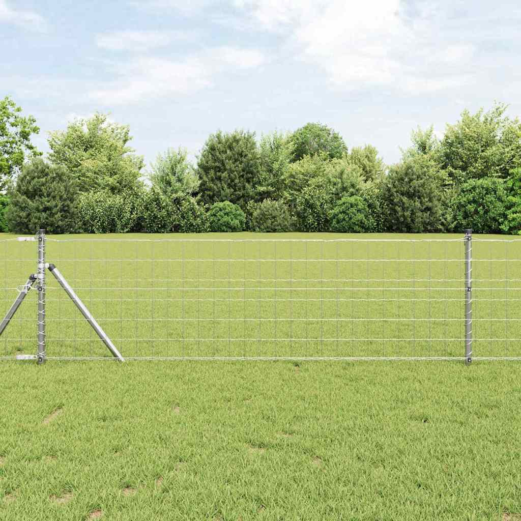 vidaXL Euro Fence 0.8x25 μ Γαλβανισμένο ατσάλι