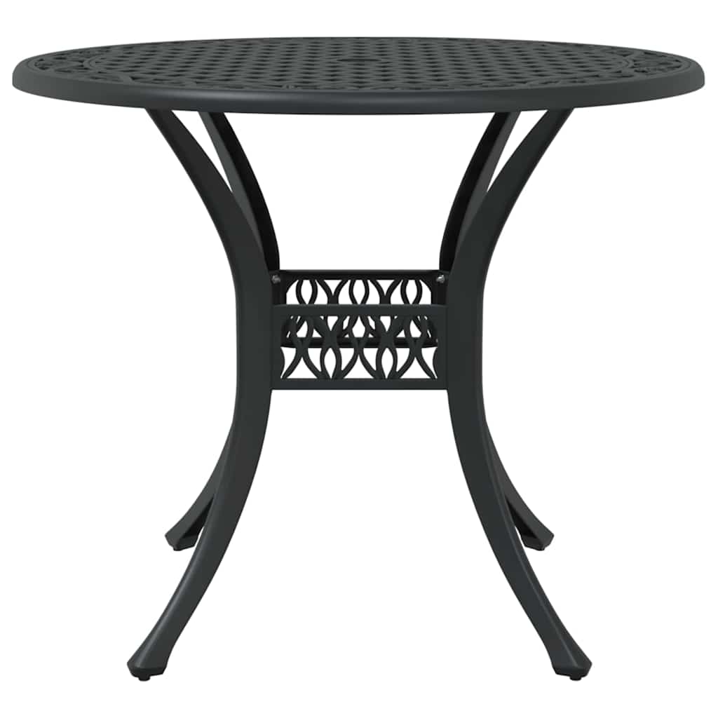 vidaXL Σέτ φαγητού για κήπο 5 pcs Μαύρο Αλουμίνιο