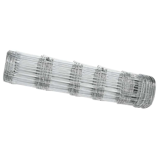 vidaXL Περίφραξη αγρού Γκρι 0.8 x 10 m Ατσάλι