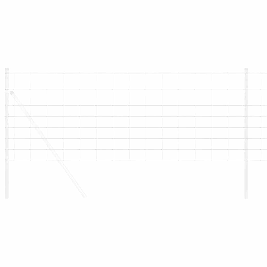 vidaXL Περίφραξη αγρού Γκρι 0.8 x 10 m Ατσάλι