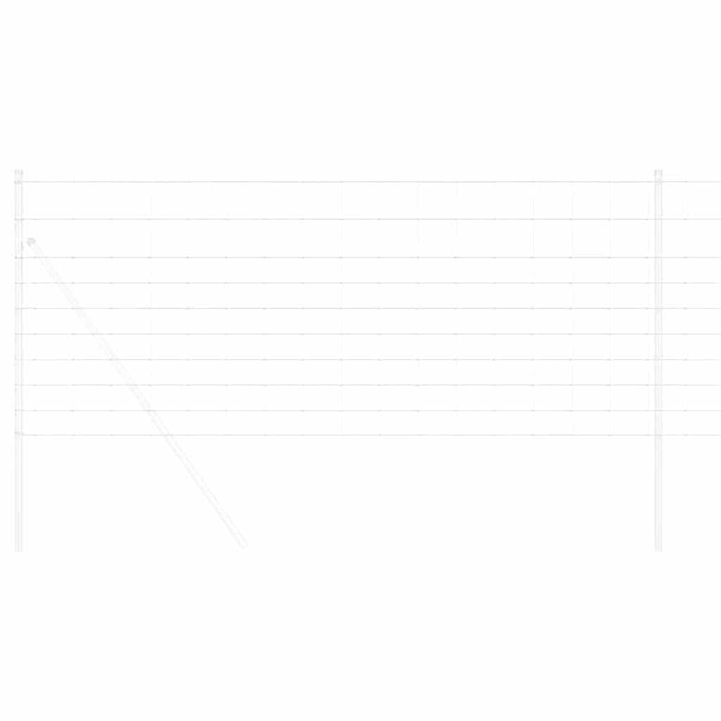 vidaXL Περίφραξη αγρού Γκρι 1 x 10 m Ατσάλι