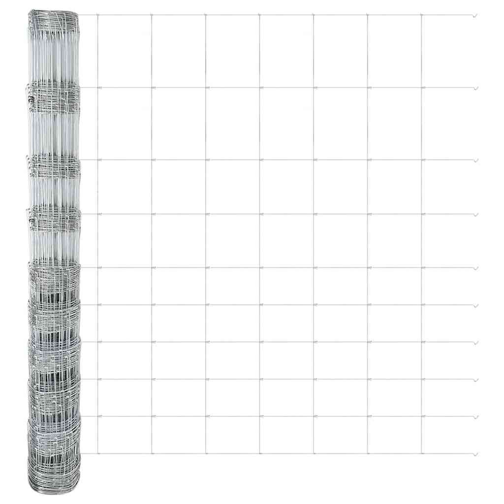 vidaXL Περίφραξη αγρού Γκρι 1.2 x 10 m Ατσάλι